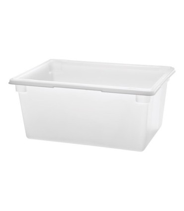 Rubbermaid FG352800WHT Dur-x Food/Tote Box 26x18x12' - 16 5/8G - White, Price Per EA - FG352800WHT -  - [unit price]