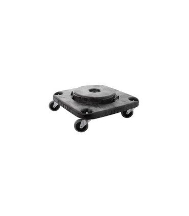 Rubbermaid FG353000BLA Dolly - Square Fits 28/40G Square Container - Black, Price Per EA - FG353000BLA -  - [unit price]