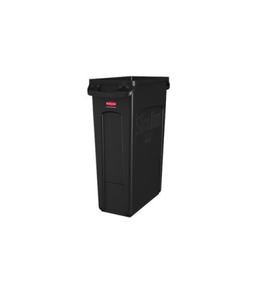 Rubbermaid FG354060BLA Slim Jim w/Venting Container 23G - Black, Price Per EA - FG354060BLA -  - [unit price]