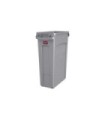 Rubbermaid FG354060GRAY Slim Jim w/Venting Container 23G - Gray, Price Per EA