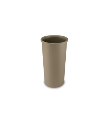 Rubbermaid FG354600BEIG Final Sale: Round Waste Container 22G - Beige, Price Per EA - FG354600BEIG -  - [unit price]