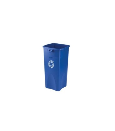 Rubbermaid FG356973BLUE Untouchable Square Recycling Container 23G - Blue, Price Per EA - FG356973BLUE -  - [unit price]