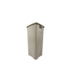 Rubbermaid FG356988BEIG Untouchable Square Waste Container 23G - Beige, Price Per EA - FG356988BEIG -  - [unit price]