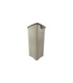 Rubbermaid FG356988BEIG Untouchable Square Waste Container 23G - Beige, Price Per EA