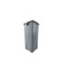 Rubbermaid FG356988GRAY Untouchable Square Waste Container 23G - Gray, Price Per EA - FG356988GRAY -  - [unit price]