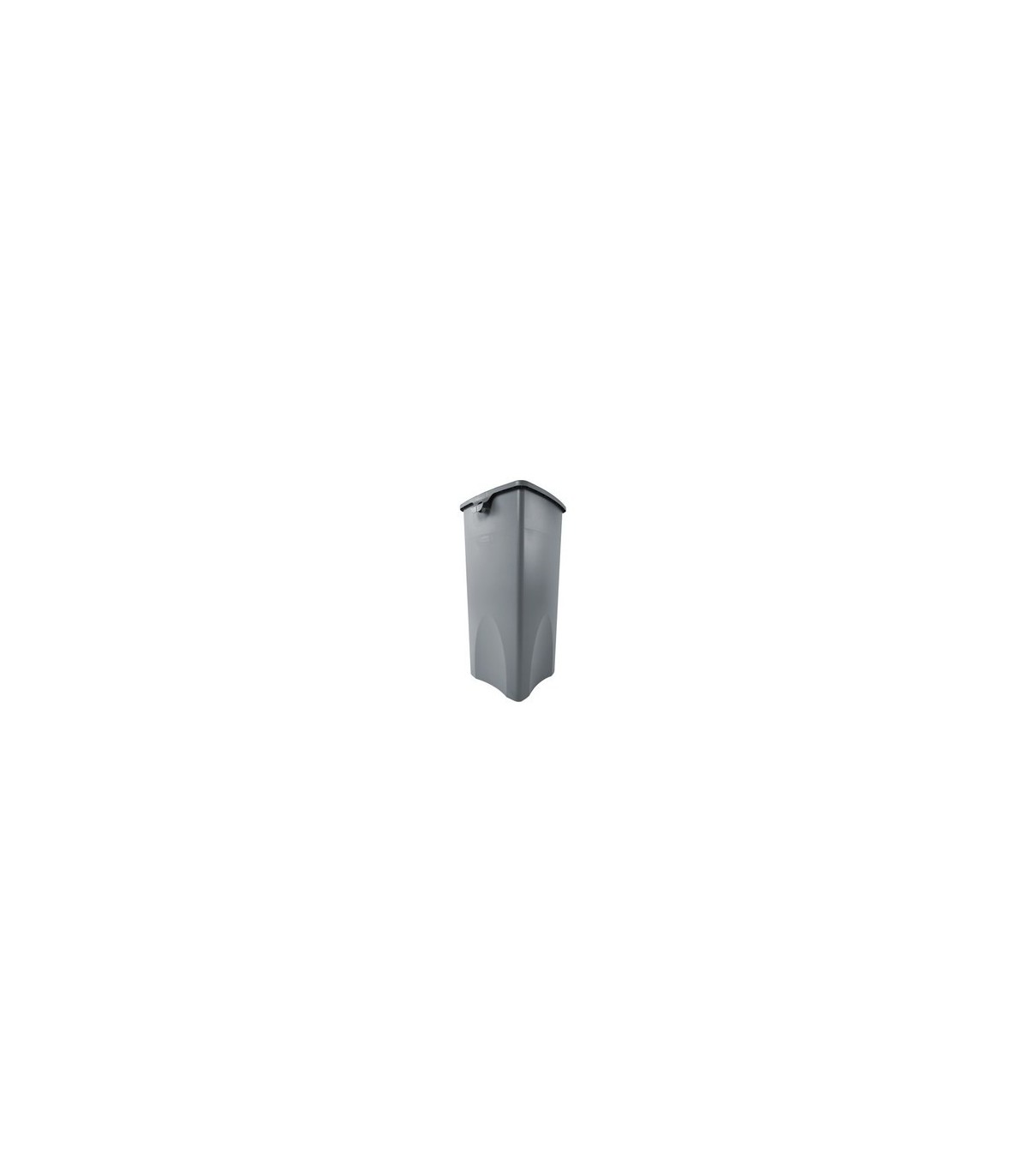 Rubbermaid FG356988GRAY Untouchable Square Waste Container 23G - Gray, Price Per EA - FG356988GRAY -  - [unit price]