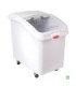 Rubbermaid FG360388WHT Ingredient Mobile Bin w/Scoop 600cups - White, Price Per EA - FG360388WHT -  - [unit price]