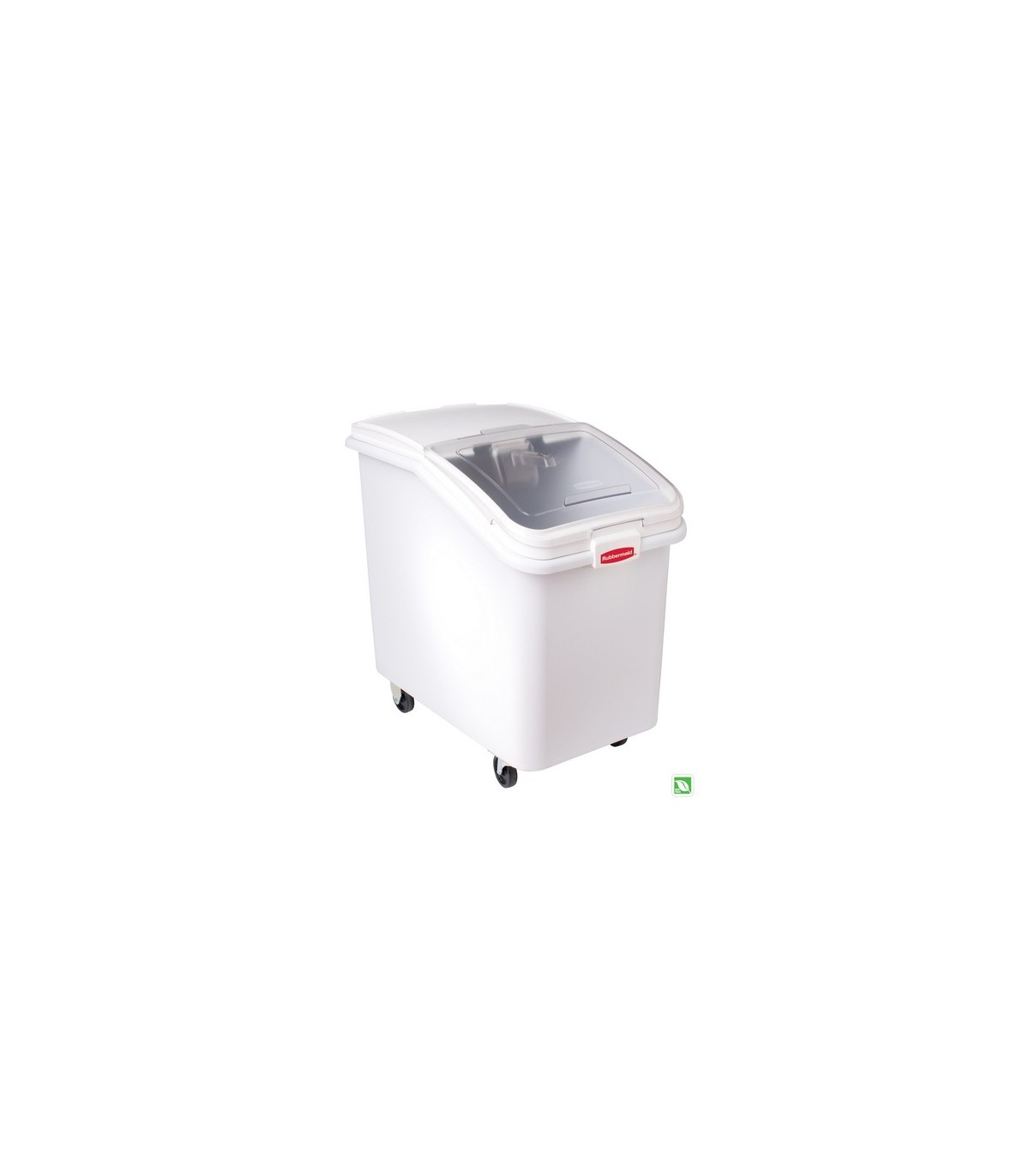 Rubbermaid FG360388WHT Ingredient Mobile Bin w/Scoop 600cups - White, Price Per EA - FG360388WHT -  - [unit price]