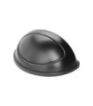 Rubbermaid FG362000BLA Untouchable - Half Round Lid fits 3520 - Black, Price Per EA