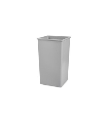 Rubbermaid FG395900GRAY Untouchable Square Waste Container 50G - Gray, Price Per EA - FG395900GRAY -  - [unit price]
