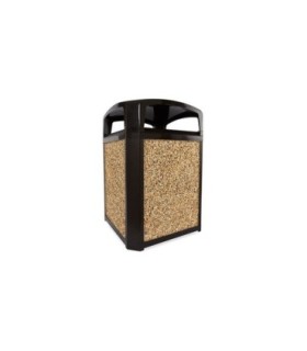 Rubbermaid FG397000BLA Landmark -Dome Top Frame/Liner Only 35G - Black, Price Per EA - FG397000BLA -  - [unit price]