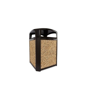Rubbermaid FG397000BLA Landmark -Dome Top Frame/Liner Only 35G - Black, Price Per EA - FG397000BLA -  - [unit price]