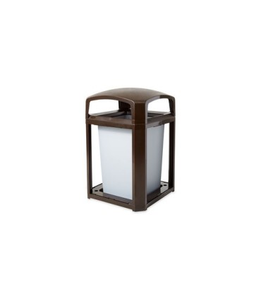 Rubbermaid FG397000SBLE Landmark - Dome Top Frame/Liner Only 35G - Brown, Price Per EA - FG397000SBLE -  - [unit price]