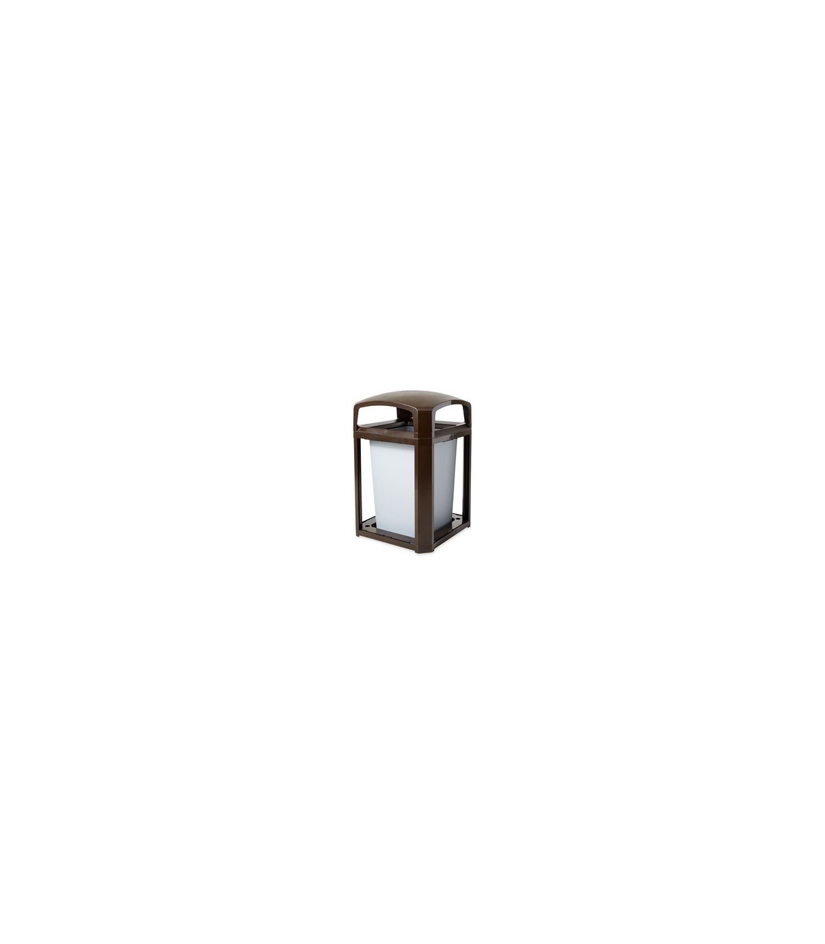 Rubbermaid FG397000SBLE Landmark - Dome Top Frame/Liner Only 35G - Brown, Price Per EA - FG397000SBLE -  - [unit price]