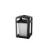 Rubbermaid FG397001BLA SOP: Landmark - Dome Top Frame w/Ashtray/Liner 35G - Black, Price Per EA - FG397001BLA -  - [unit price]