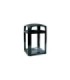 Rubbermaid FG397500BLA Landmark - Dome Top Frame/Liner Only 45G - Black, Price Per EA - FG397500BLA -  - [unit price]