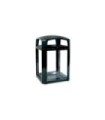 Rubbermaid FG397500BLA Landmark - Dome Top Frame/Liner Only 45G - Black, Price Per EA