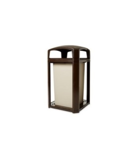 Rubbermaid FG397500SBLE SOP: Landmark - Dome Top Frame/Liner Only 45G - Brown, Price Per EA - FG397500SBLE -  - [unit price]