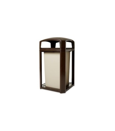 Rubbermaid FG397500SBLE SOP: Landmark - Dome Top Frame/Liner Only 45G - Brown, Price Per EA - FG397500SBLE -  - [unit price]