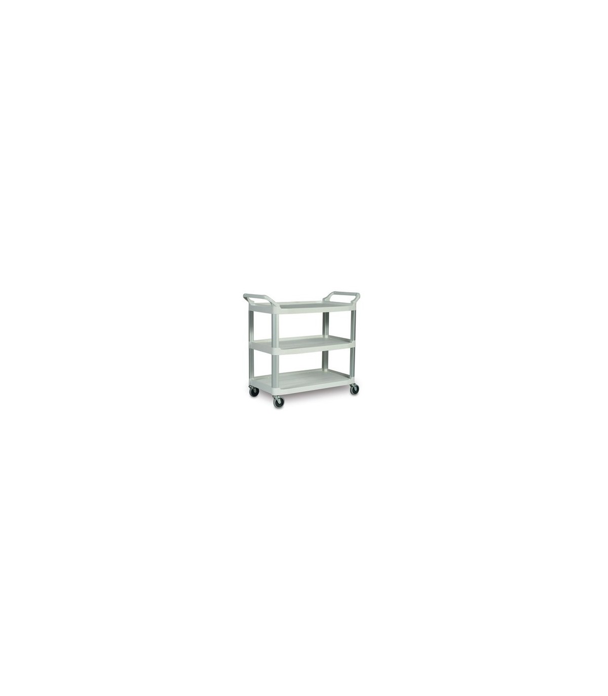 Rubbermaid FG409100OWHT Cart - Utility 3 Shelf - Open Sided -300lb-Offwhite, Price Per EA - FG409100OWHT -  - [unit price]