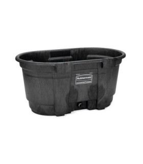 Rubbermaid FG424288BLA SOP: Stock Tank - Structural Foam 100G - Black, Price Per EA - FG424288BLA -  - [unit price]