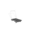 Rubbermaid FG440000BLA Triple Trolley - U-Duty w/3"Caster - 250lb - Black, Price Per EA