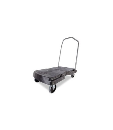 Rubbermaid FG440100BLA Triple Trolley - S-Duty w/5"Caster 500lbs - Black, Price Per EA - FG440100BLA -  - [unit price]