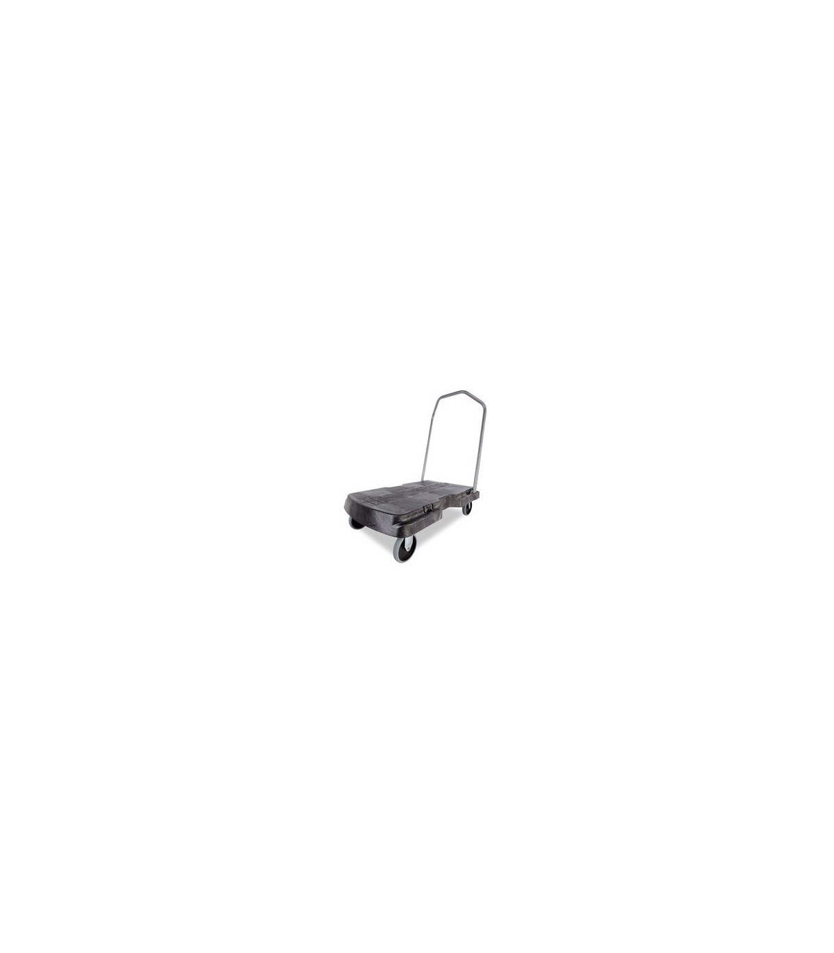 Rubbermaid FG440100BLA Triple Trolley - S-Duty w/5"Caster 500lbs - Black, Price Per EA - FG440100BLA -  - [unit price]