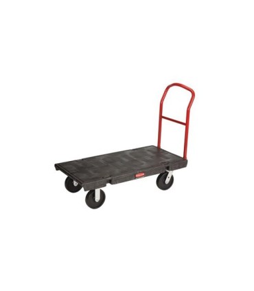 Rubbermaid FG444100BLA SOP: Platform Truck - HD 24x48 w/8"Poly Caster 2500lb- lack, Price Per EA - FG444100BLA -  - [unit price]