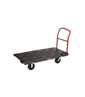 Rubbermaid FG446600BLA SOP: Platform Truck - HD 30x60"w/8"TPR Caster 2000lb-Black, Price Per EA - FG446600BLA -  - [unit price]