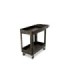Rubbermaid FG450089BLA HD Utility Cart-Small 16"x30"Flat HDL-Lip 2 Shelf-Blk, Price Per EA - FG450089BLA -  - [unit price]