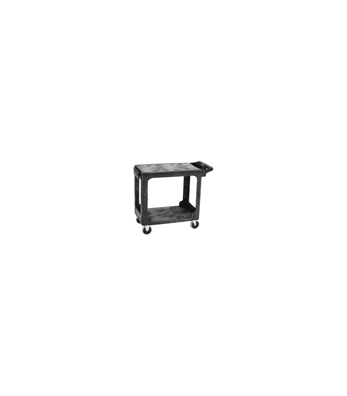 Rubbermaid FG450589BLA HD Utility Cart -Small 16"x30"Flat HDL Shelf-Black, Price Per EA - FG450589BLA -  - [unit price]