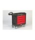 Rubbermaid FG451388BLA Trademaster - Work Center 4-Drawer - 16"x30" - Black, Price Per EA - FG451388BLA -  - [unit price]