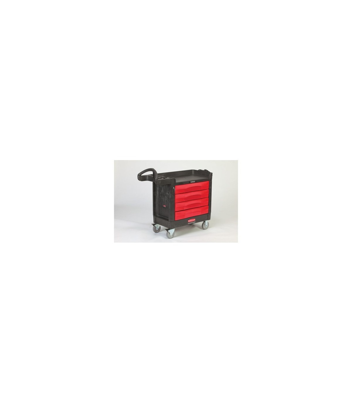 Rubbermaid FG451388BLA Trademaster - Work Center 4-Drawer - 16"x30" - Black, Price Per EA - FG451388BLA -  - [unit price]
