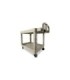 Rubbermaid FG452088BEIG HD Utility Cart - Med 24"x36" - Lipped 2 Shelf - Beige, Price Per EA - FG452088BEIG -  - [unit price]