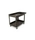 Rubbermaid FG452089BLA HD Utility Cart -Med 24"x36"Flat HDL-Lip 2 Shelf-Black, Price Per EA - FG452089BLA -  - [unit price]