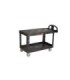 Rubbermaid FG454500BLA HD Utility Cart - Large 24"x48"-Flat Shelf - Black, Price Per EA - FG454500BLA -  - [unit price]