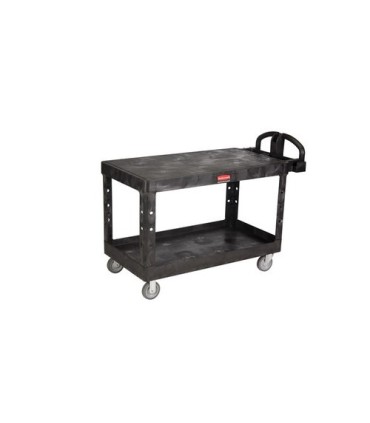 Rubbermaid FG454500BLA HD Utility Cart - Large 24"x48"-Flat Shelf - Black, Price Per EA - FG454500BLA -  - [unit price]