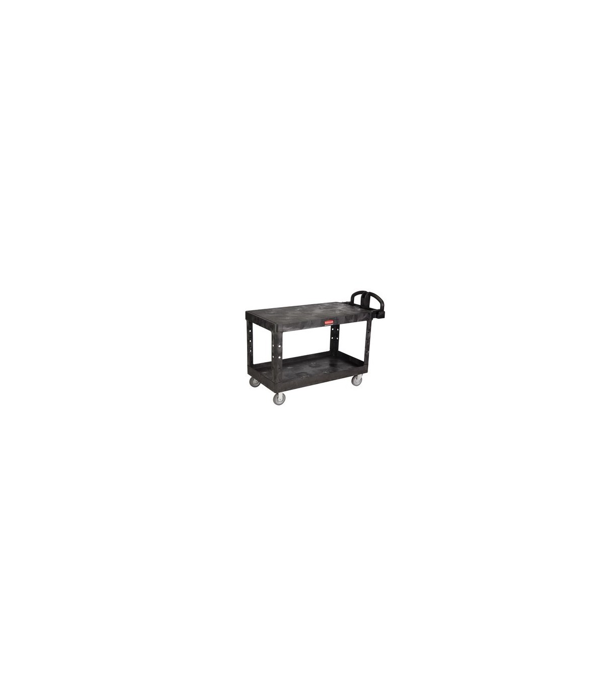 Rubbermaid FG454500BLA HD Utility Cart - Large 24"x48"-Flat Shelf - Black, Price Per EA - FG454500BLA -  - [unit price]