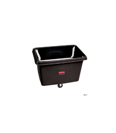 Rubbermaid FG461100BLA SOP: Truck - Cube 500lb/14cuft w/Spring Platform - Black, Price Per EA - FG461100BLA -  - [unit price]