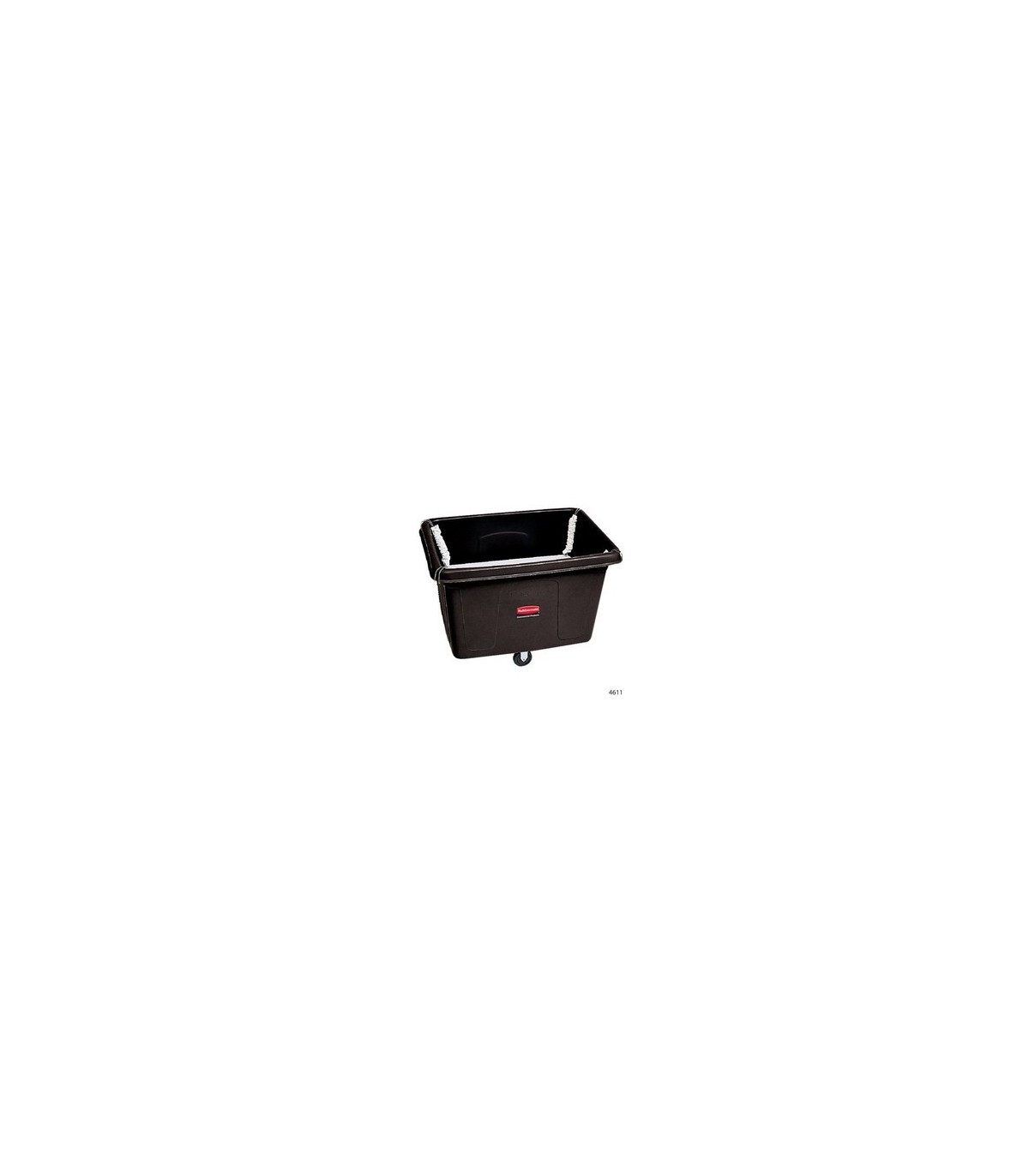 Rubbermaid FG461100BLA SOP: Truck - Cube 500lb/14cuft w/Spring Platform - Black, Price Per EA - FG461100BLA -  - [unit price]