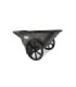 Rubbermaid FG564200BLA Big Wheel Cart w/Noflat Wheel 300lb/7.5cuft - Black, Price Per EA - FG564200BLA -  - [unit price]