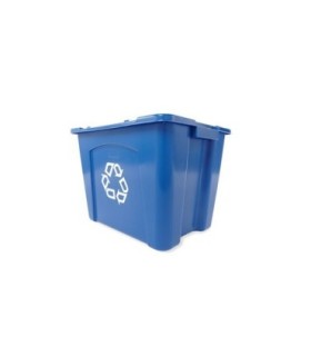Rubbermaid FG571473BLUE Recycling Box 14G - Blue, Price Per EA - FG571473BLUE -  - [unit price]
