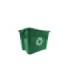 Rubbermaid FG571473GRN Final Sale: Recycling Box 14G - Green, Price Per EA - FG571473GRN -  - [unit price]
