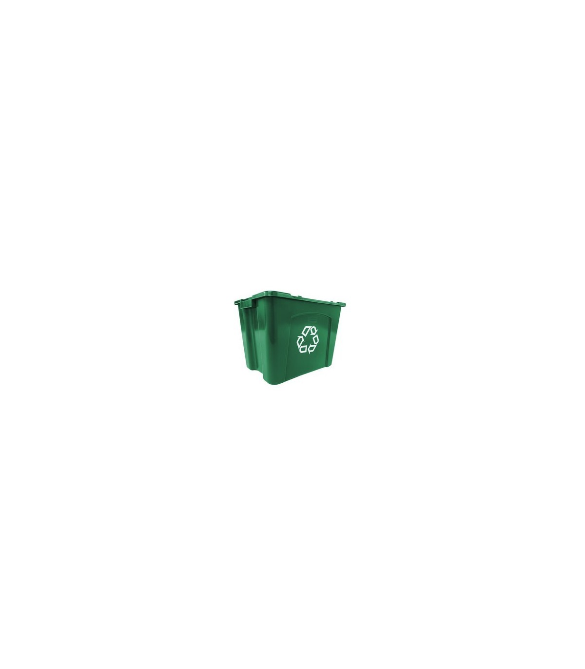 Rubbermaid FG571473GRN Final Sale: Recycling Box 14G - Green, Price Per EA - FG571473GRN -  - [unit price]