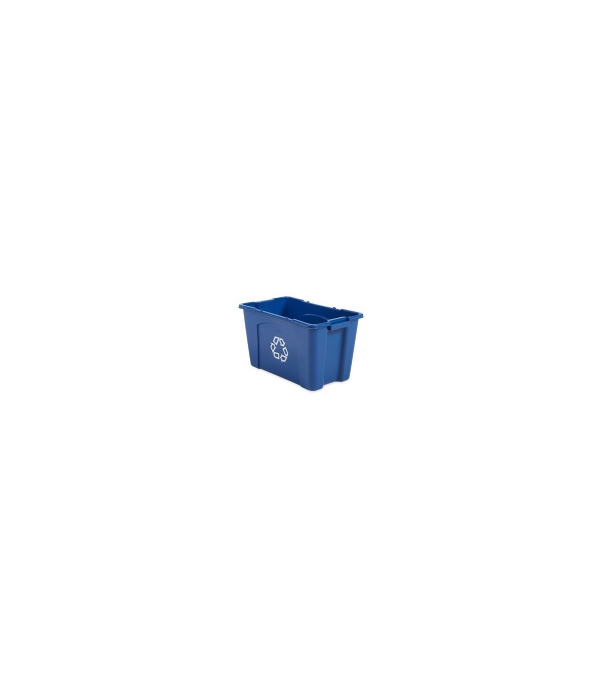 Rubbermaid FG571873BLUE Recycling Box 18G - Blue, Price Per EA - FG571873BLUE -  - [unit price]