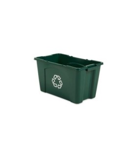 Rubbermaid FG571873GRN Final Sale: Recycling Box 18G - Green, Price Per EA - FG571873GRN -  - [unit price]
