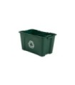 Rubbermaid FG571873GRN Final Sale: Recycling Box 18G - Green, Price Per EA