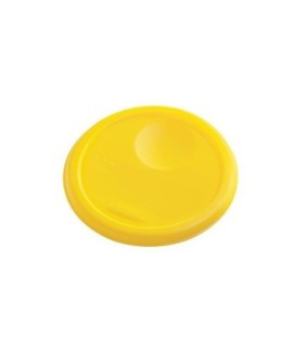 Rubbermaid FG572200YEL Round Storage - Lid Only Fits 5720/5721 - Yellow, Price Per EA - FG572200YEL -  - [unit price]