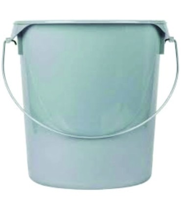Rubbermaid FG572900GRAY Final Sale: Round Storage Container w/Bail 22qt - Gray, Price Per EA - FG572900GRAY -  - [unit price]
